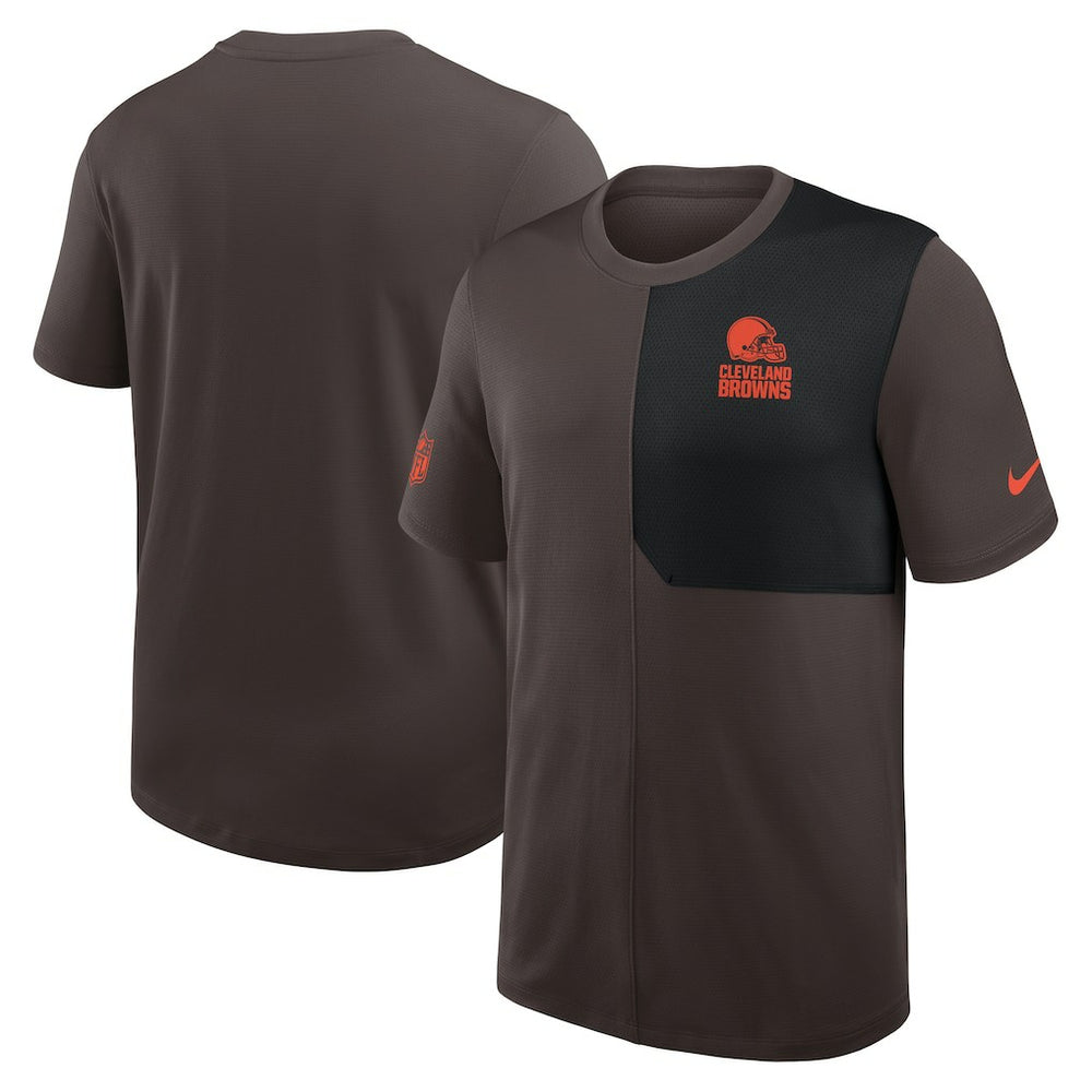 Cleveland Browns Sideline UV Dri-Fit Coach Shirt - Brown | Nike cheap