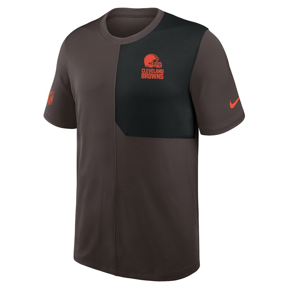 Cleveland Browns Sideline UV Dri-Fit Coach Shirt - Brown | Nike cheap