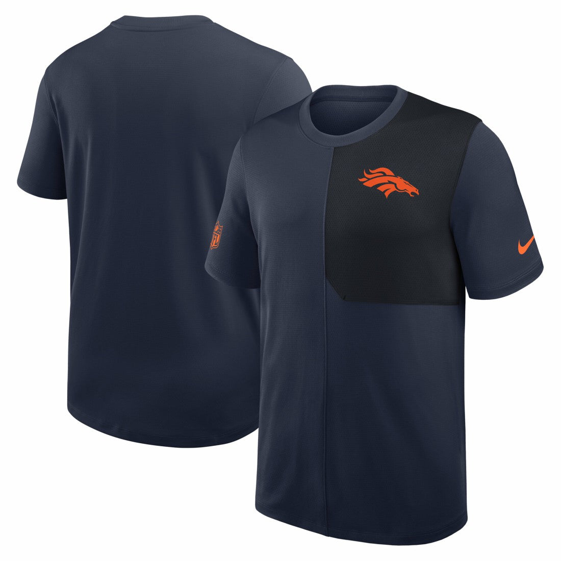 Denver Broncos Sideline UV Dri-Fit Coach Shirt - Navy | Nike cheap