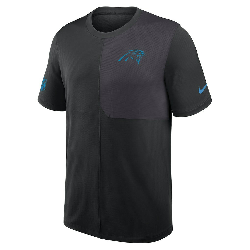 Carolina Panthers Sideline UV Dri-Fit Coach Shirt - Black | Nike outlet