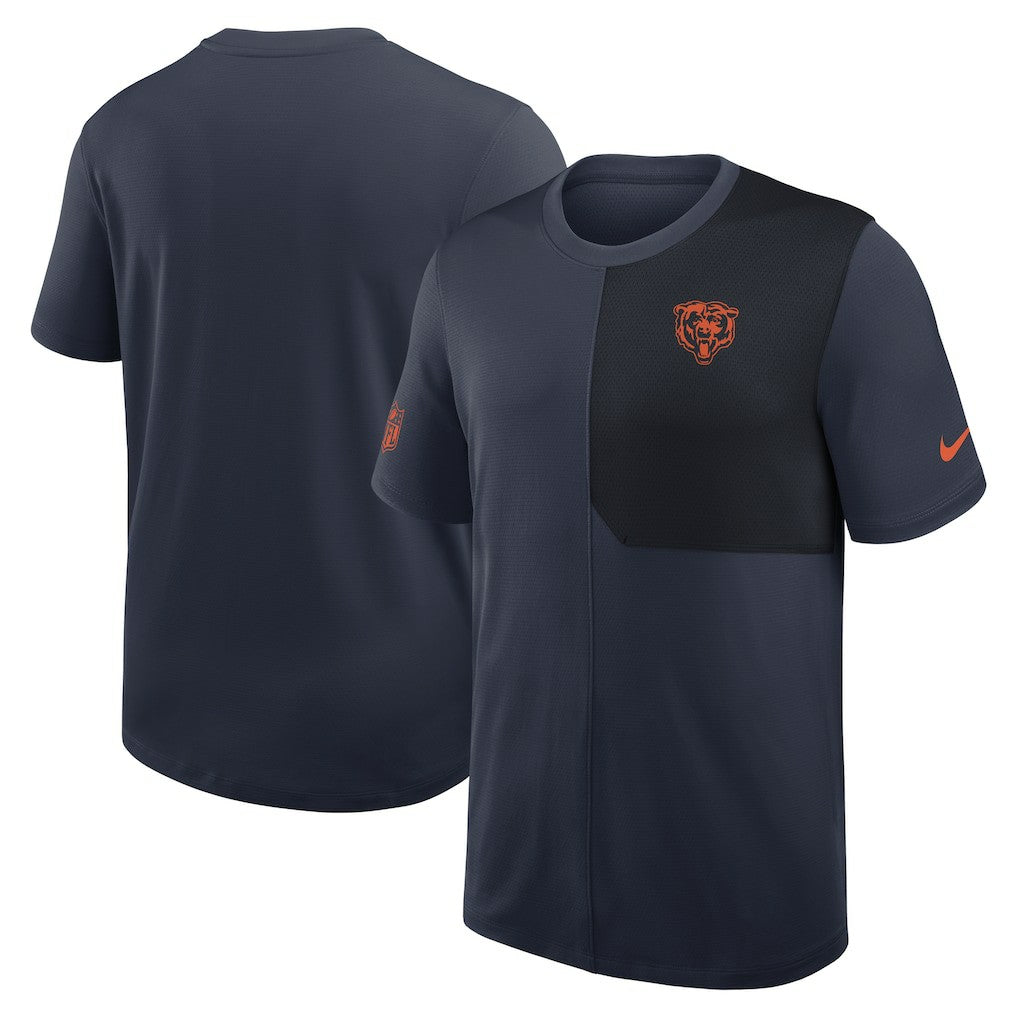 Chicago Bears Sideline UV Dri-Fit Coach Shirt - Navy | Nike on sale