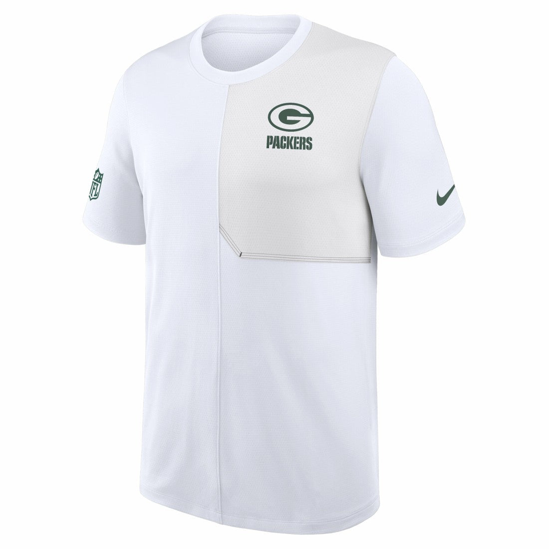 Green Bay Packers Sideline UV Dri-Fit Coach Shirt - White | Nike for sale