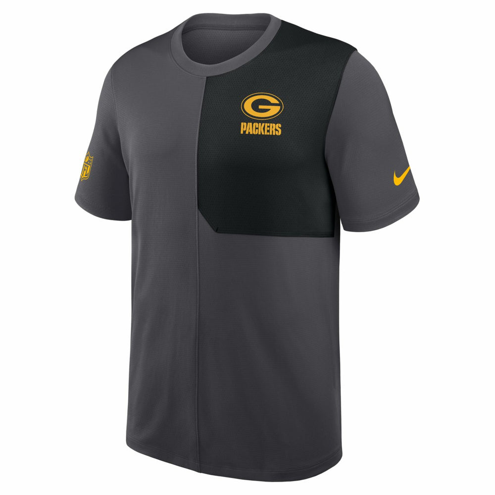 Green Bay Packers Sideline UV Dri-Fit Coach Shirt - Gray | Nike sale
