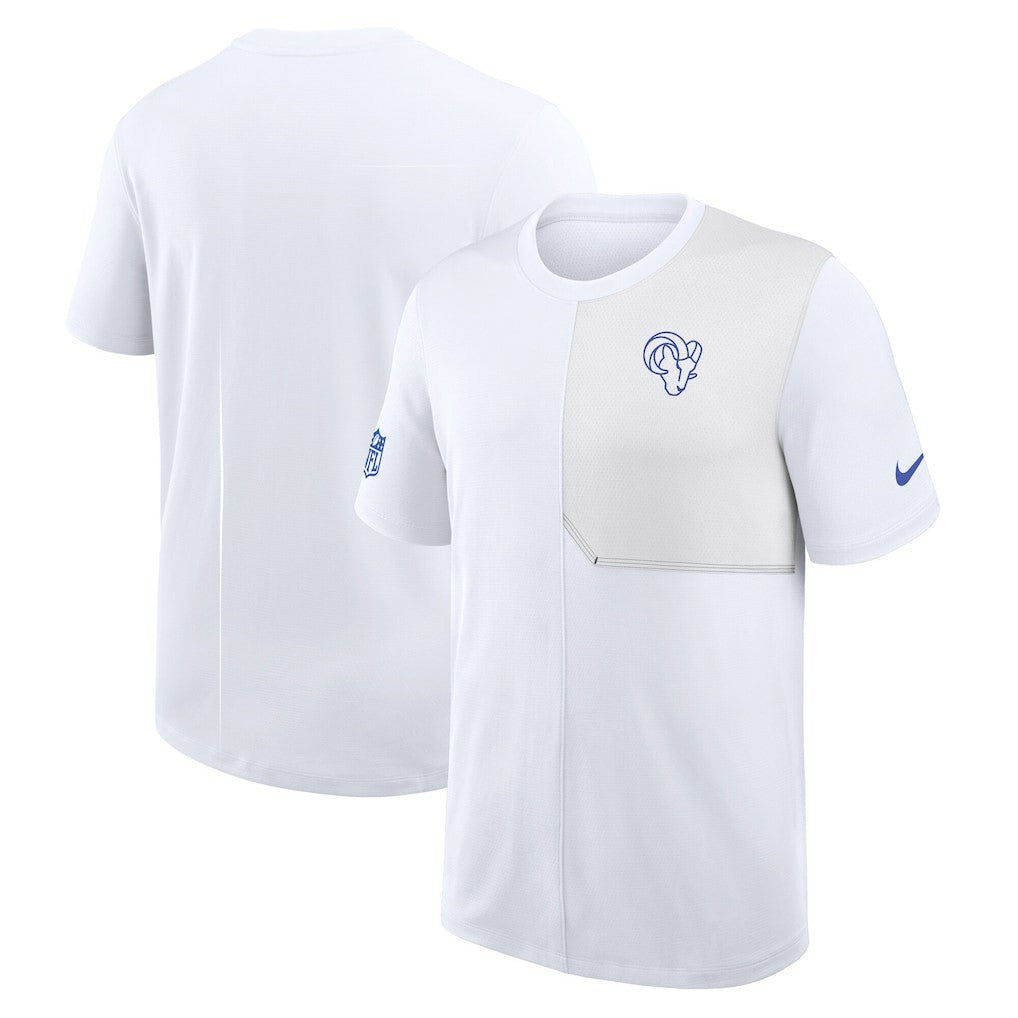 Los Angeles Rams Sideline UV Dri-Fit Coach Shirt - White | Nike sale