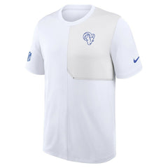 Los Angeles Rams Sideline UV Dri-Fit Coach Shirt - White | Nike sale