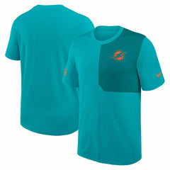 Miami Dolphins Sideline UV Dri-Fit Coach Shirt - Aqua | Nike cheap
