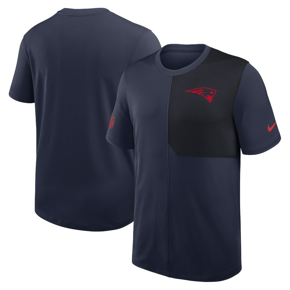 New England Patriots Sideline UV Dri-Fit Coach Shirt - Navy | Nike outlet