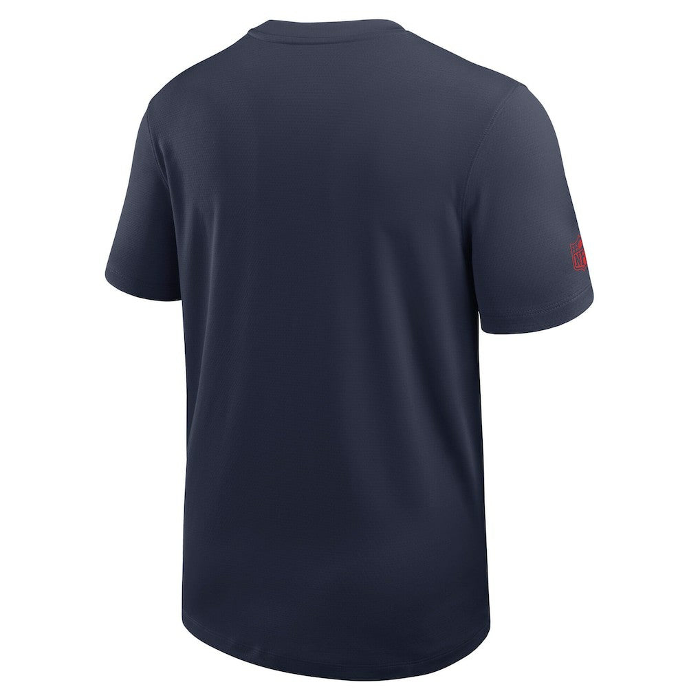 New England Patriots Sideline UV Dri-Fit Coach Shirt - Navy | Nike outlet