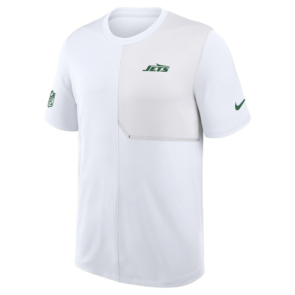 New York Jets Sideline UV Dri-Fit Coach Shirt - White | Nike cheap