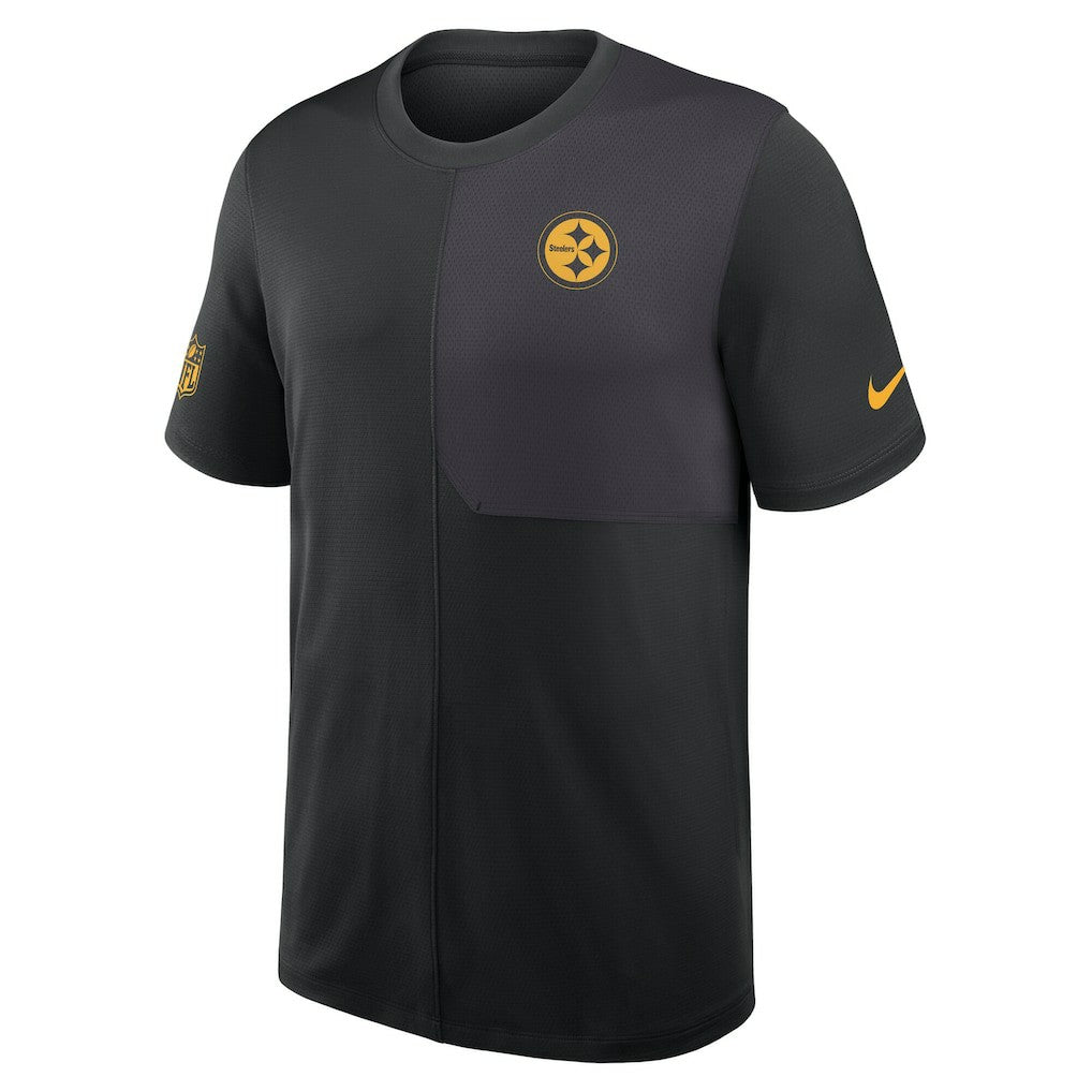 Pittsburgh Steelers Sideline UV Dri-Fit Coach Shirt - Black | Nike on sale