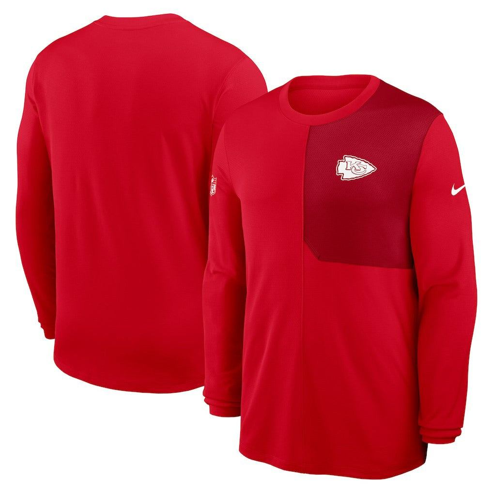 Kansas City Chiefs Sideline Coach UV Dri-FIT Long Sleeve Shirt - Red | Nike outlet