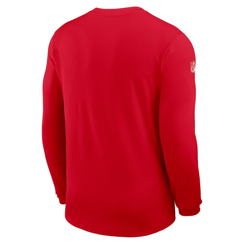 Kansas City Chiefs Sideline Coach UV Dri-FIT Long Sleeve Shirt - Red | Nike outlet