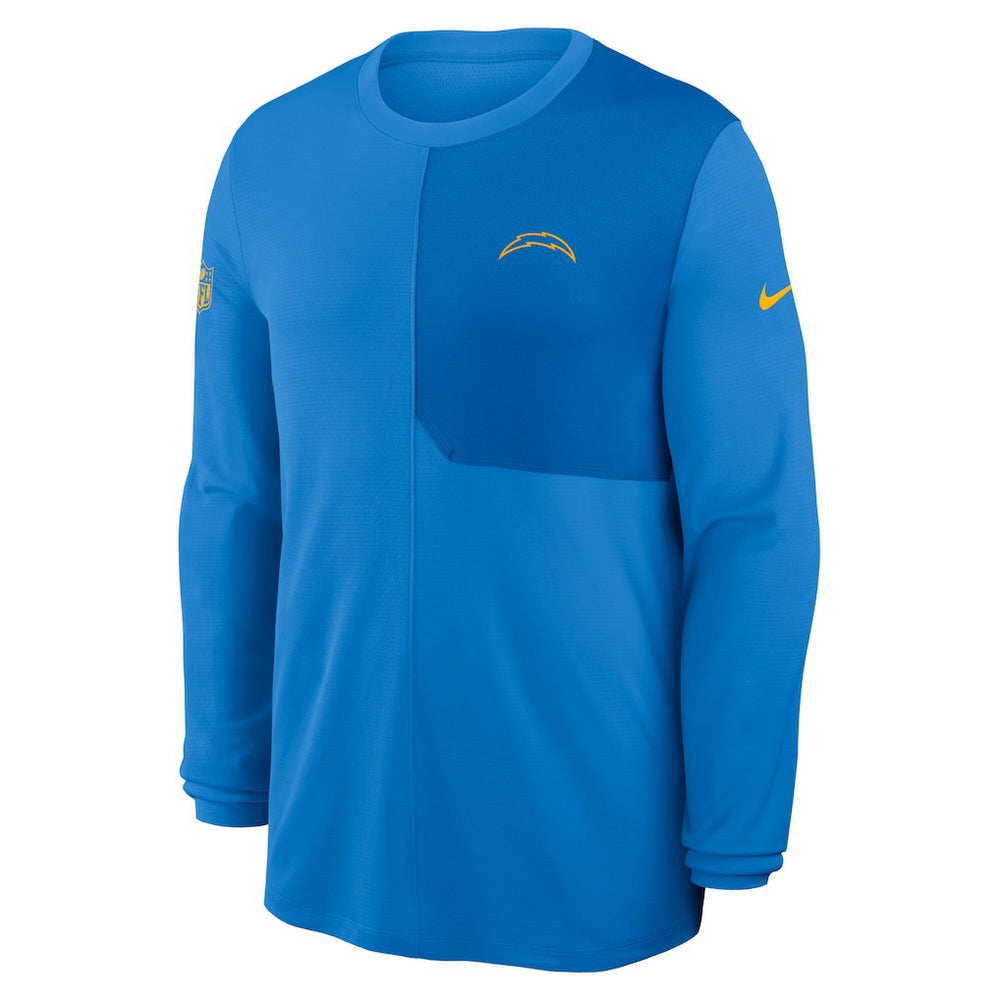 Los Angeles Chargers Sideline Coach UV Dri-FIT Long Sleeve Shirt - Powder Blue | Nike discount