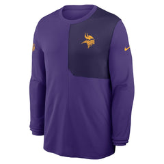 Minnesota Vikings Sideline Coach UV Dri-FIT Long Sleeve Shirt - Purple | Nike for sale