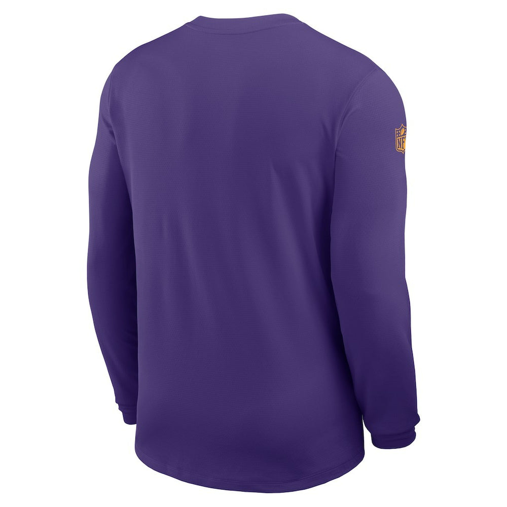 Minnesota Vikings Sideline Coach UV Dri-FIT Long Sleeve Shirt - Purple | Nike for sale