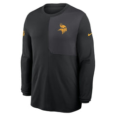 Minnesota Vikings Sideline Coach UV Dri-FIT Long Sleeve Shirt - Black | Nike discount