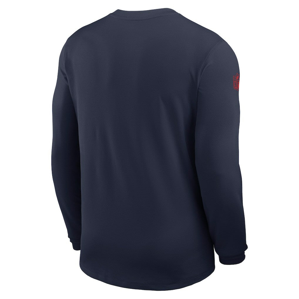 New England Patriots Sideline Coach UV Dri-FIT Long Sleeve Shirt - Navy | Nike cheap