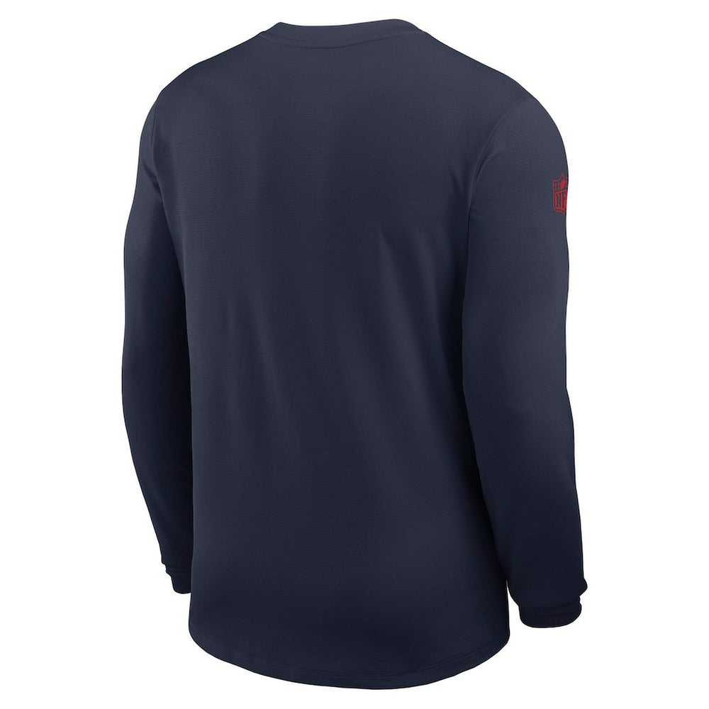 New England Patriots Sideline Coach UV Dri-FIT Long Sleeve Shirt - Navy | Nike cheap