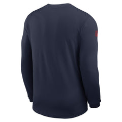 New England Patriots Sideline Coach UV Dri-FIT Long Sleeve Shirt - Navy | Nike cheap