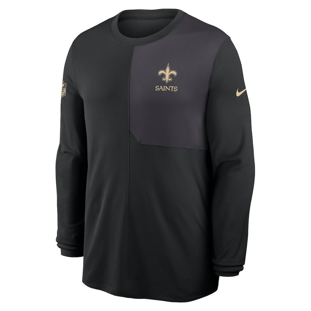 New Orleans Saints Sideline Coach UV Dri-FIT Long Sleeve Shirt - Black | Nike discount