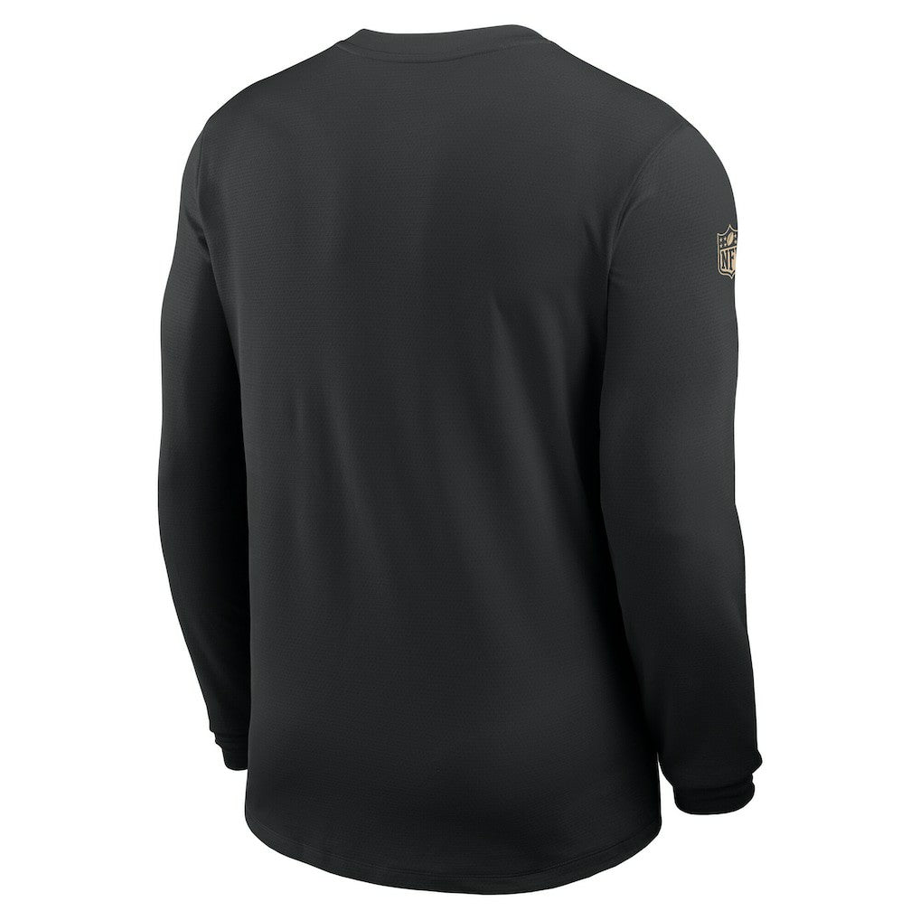 New Orleans Saints Sideline Coach UV Dri-FIT Long Sleeve Shirt - Black | Nike discount