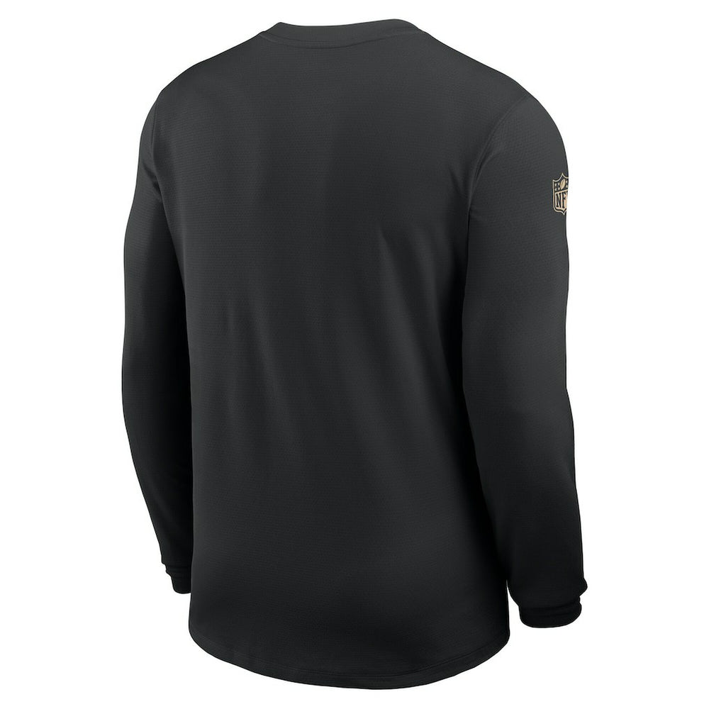 New Orleans Saints Sideline Coach UV Dri-FIT Long Sleeve Shirt - Black | Nike discount