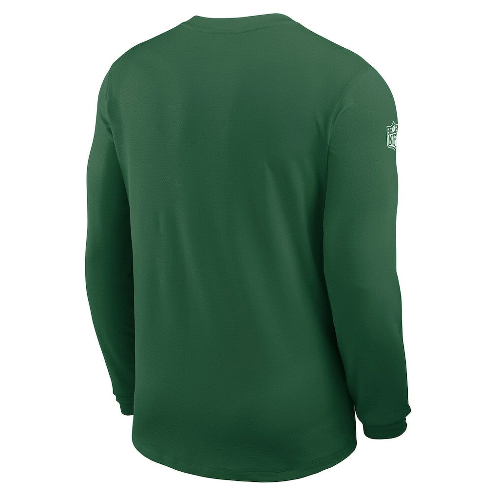 New York Jets Sideline Coach UV Dri-FIT Long Sleeve Shirt - Green | Nike on sale