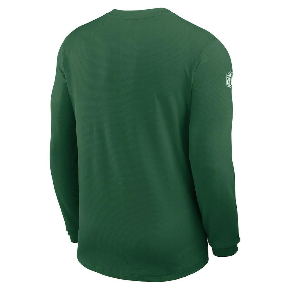 New York Jets Sideline Coach UV Dri-FIT Long Sleeve Shirt - Green | Nike on sale