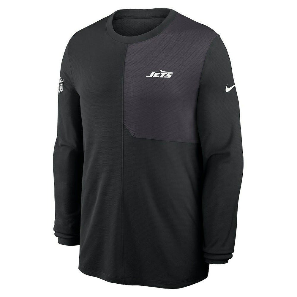 New York Jets Sideline Coach UV Dri-FIT Long Sleeve Shirt - Black | Nike sale
