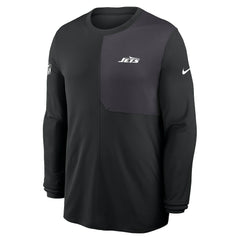 New York Jets Sideline Coach UV Dri-FIT Long Sleeve Shirt - Black | Nike sale