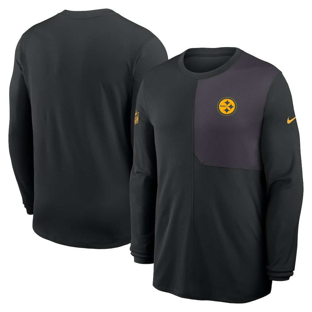 Pittsburgh Steelers Sideline Coach UV Dri-FIT Long Sleeve Shirt - Black | Nike outlet
