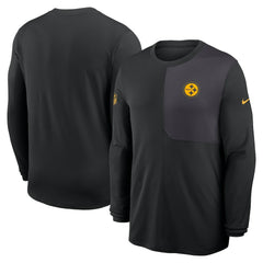 Pittsburgh Steelers Sideline Coach UV Dri-FIT Long Sleeve Shirt - Black | Nike outlet