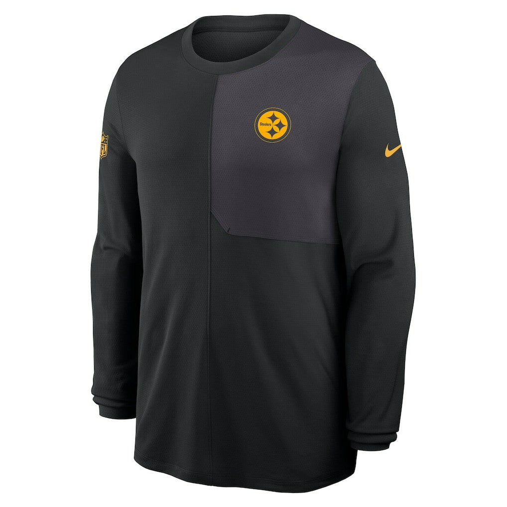 Pittsburgh Steelers Sideline Coach UV Dri-FIT Long Sleeve Shirt - Black | Nike outlet