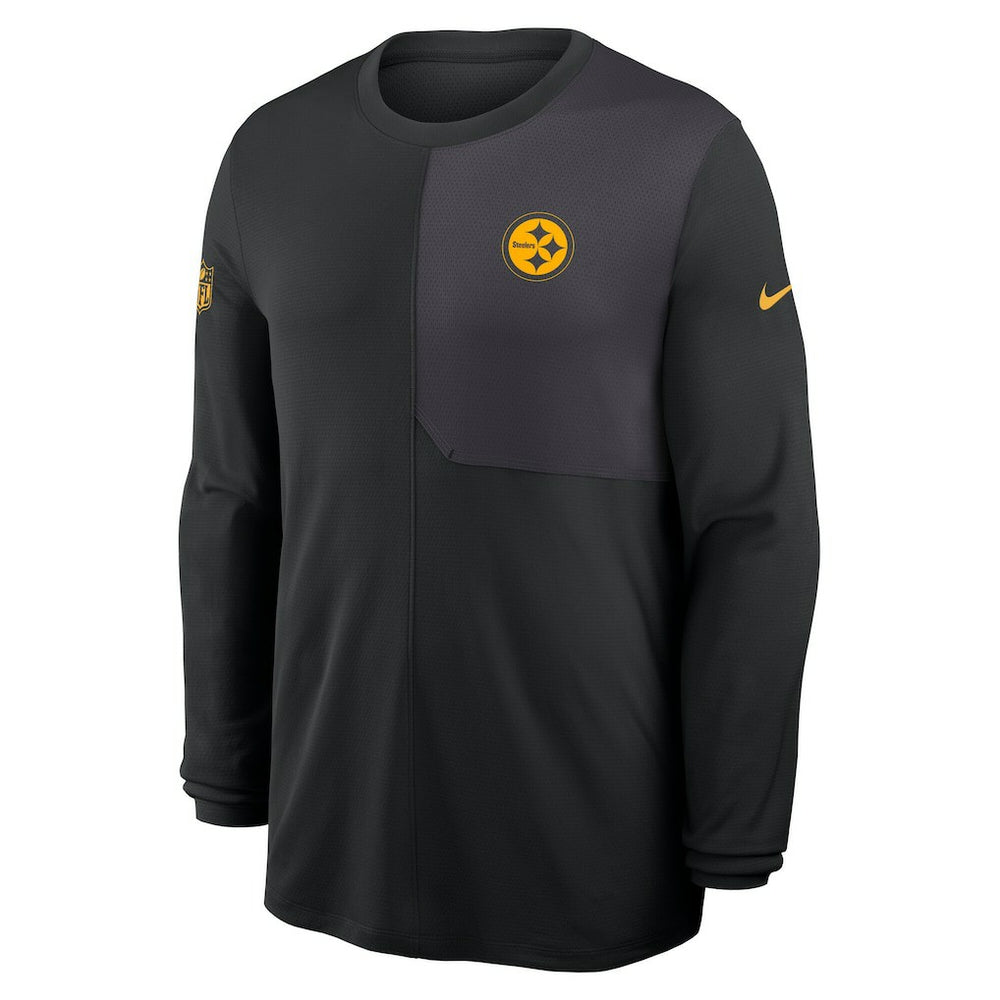 Pittsburgh Steelers Sideline Coach UV Dri-FIT Long Sleeve Shirt - Black | Nike outlet