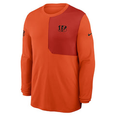 Cincinnati Bengals Sideline Coach UV Dri-FIT Long Sleeve Shirt - Orange | Nike sale