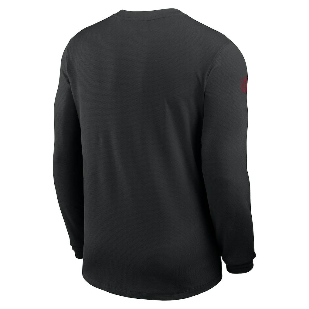 San Francisco 49ers Sideline Coach UV Dri-FIT Long Sleeve Shirt - Black | Nike discount
