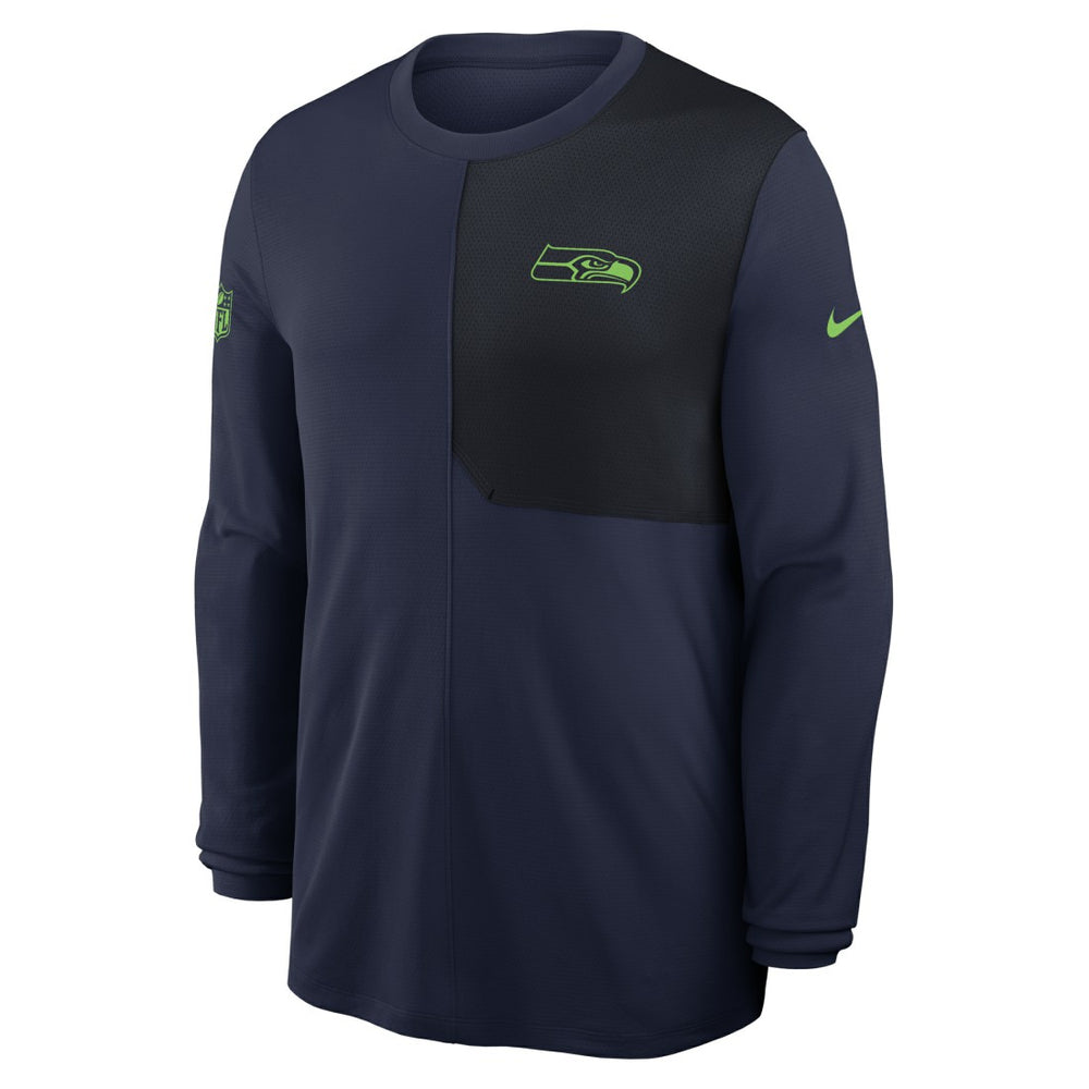 Seattle Seahawks Sideline Coach UV Dri-FIT Long Sleeve Shirt - College Navy | Nike discount