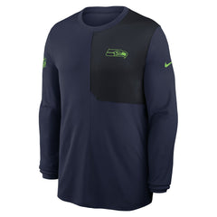 Seattle Seahawks Sideline Coach UV Dri-FIT Long Sleeve Shirt - College Navy | Nike discount