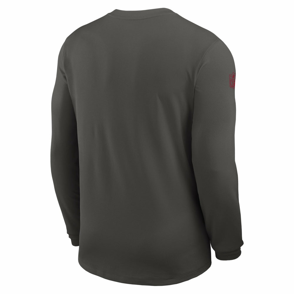 Tampa Bay Buccaneers Sideline Coach UV Dri-FIT Long Sleeve Shirt - Pewter | Nike outlet