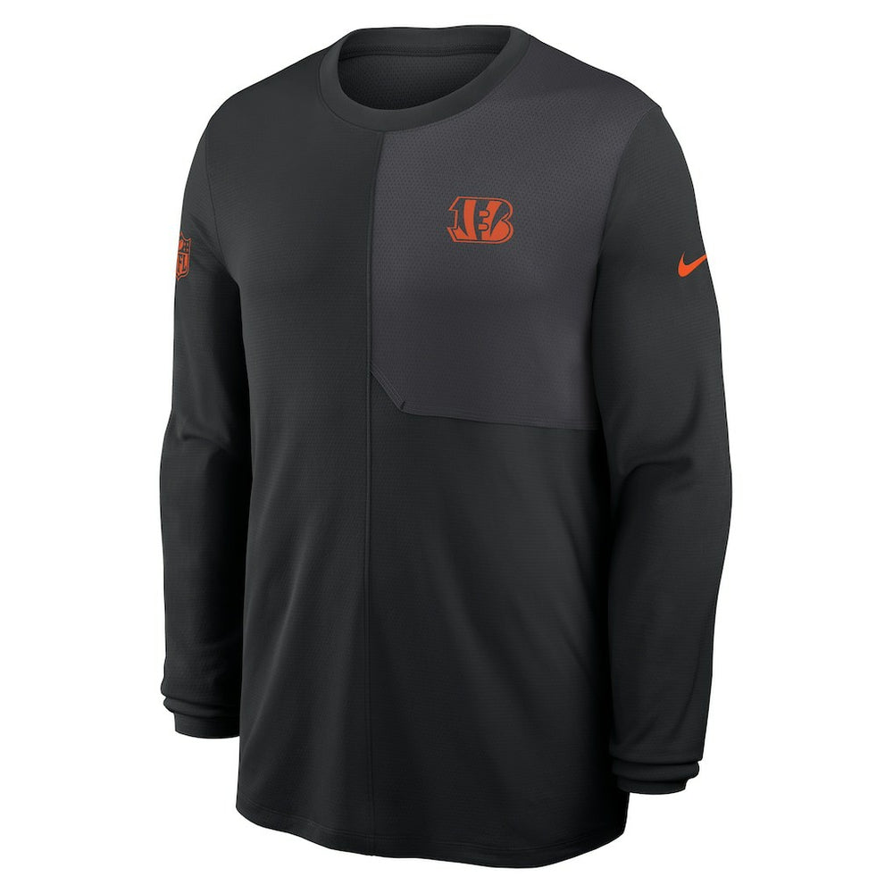 Cincinnati Bengals Sideline Coach UV Dri-FIT Long Sleeve Shirt - Black | Nike cheap