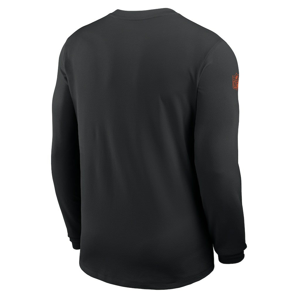 Cincinnati Bengals Sideline Coach UV Dri-FIT Long Sleeve Shirt - Black | Nike cheap