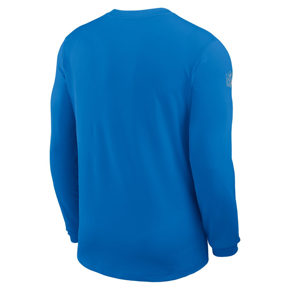 Detroit Lions Sideline Coach UV Dri-FIT Long Sleeve Shirt - Blue | Nike for sale