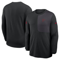 Atlanta Falcons Sideline Coach UV Dri-FIT Long Sleeve Shirt - Black | Nike cheap