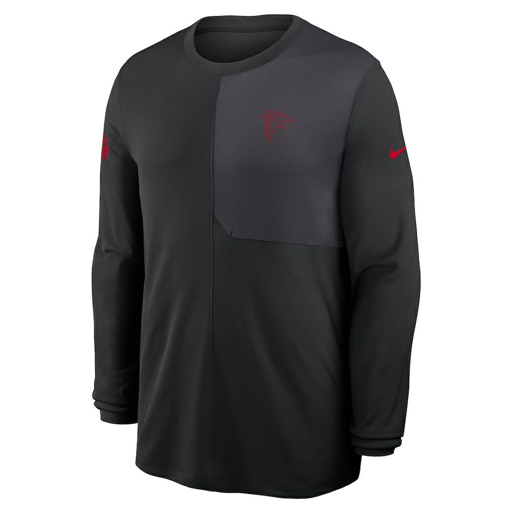 Atlanta Falcons Sideline Coach UV Dri-FIT Long Sleeve Shirt - Black | Nike cheap
