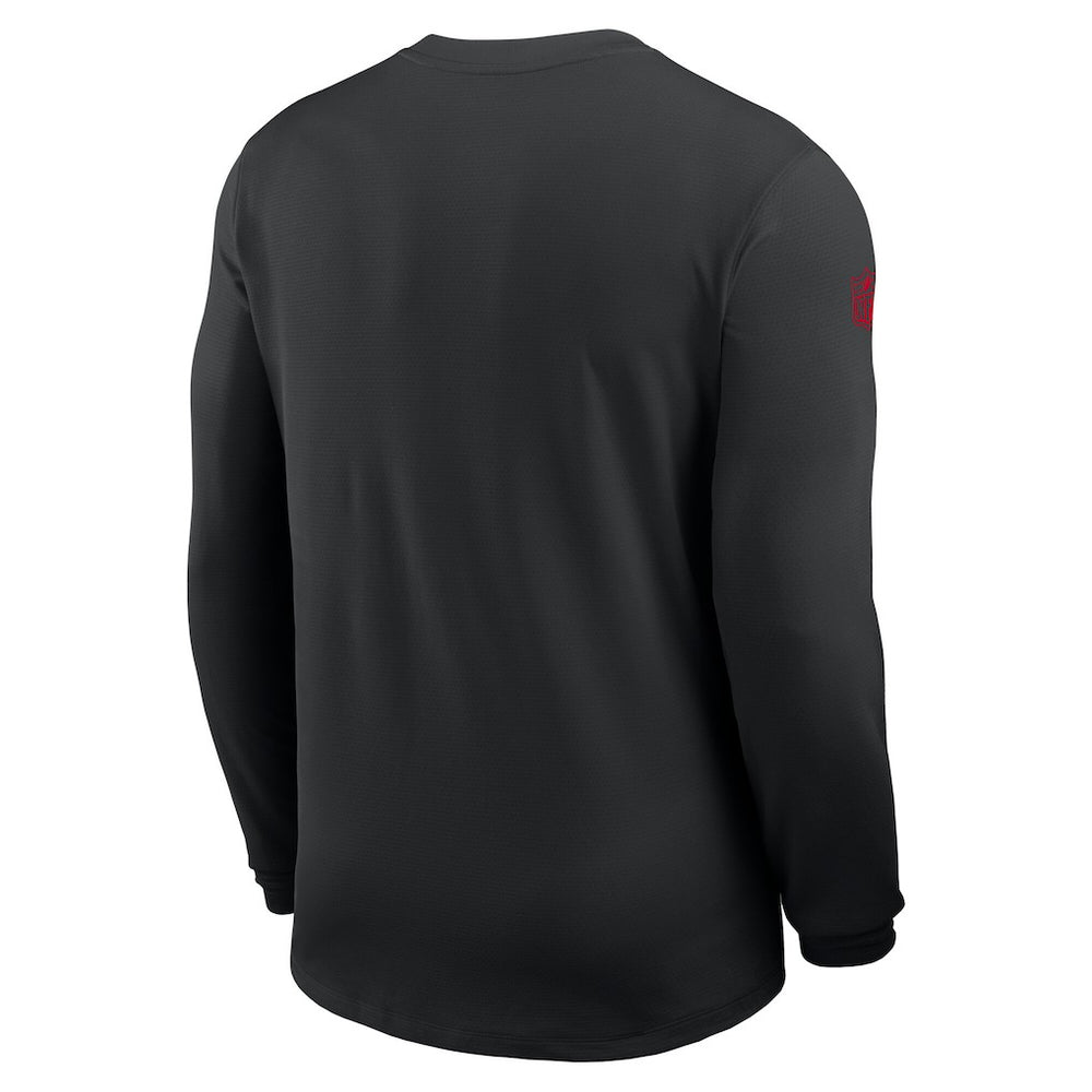 Atlanta Falcons Sideline Coach UV Dri-FIT Long Sleeve Shirt - Black | Nike cheap