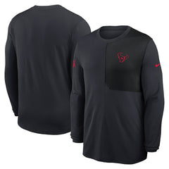 Houston Texans Sideline Coach UV Dri-FIT Long Sleeve Shirt - Navy | Nike cheap