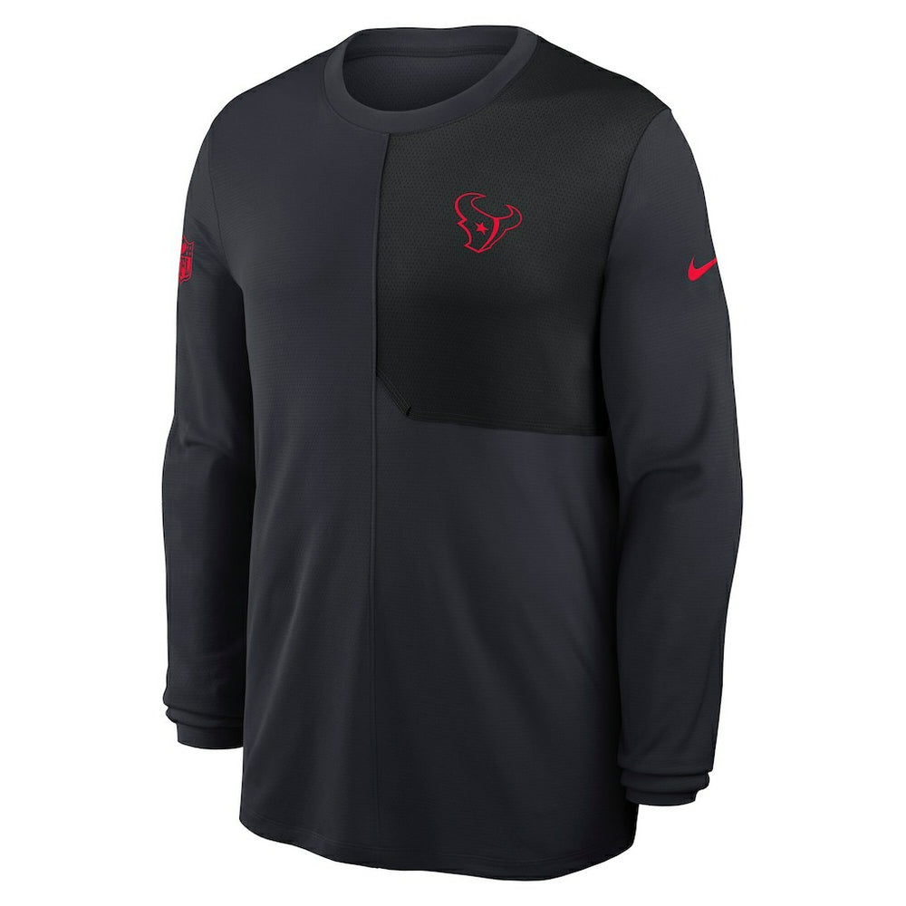 Houston Texans Sideline Coach UV Dri-FIT Long Sleeve Shirt - Navy | Nike cheap