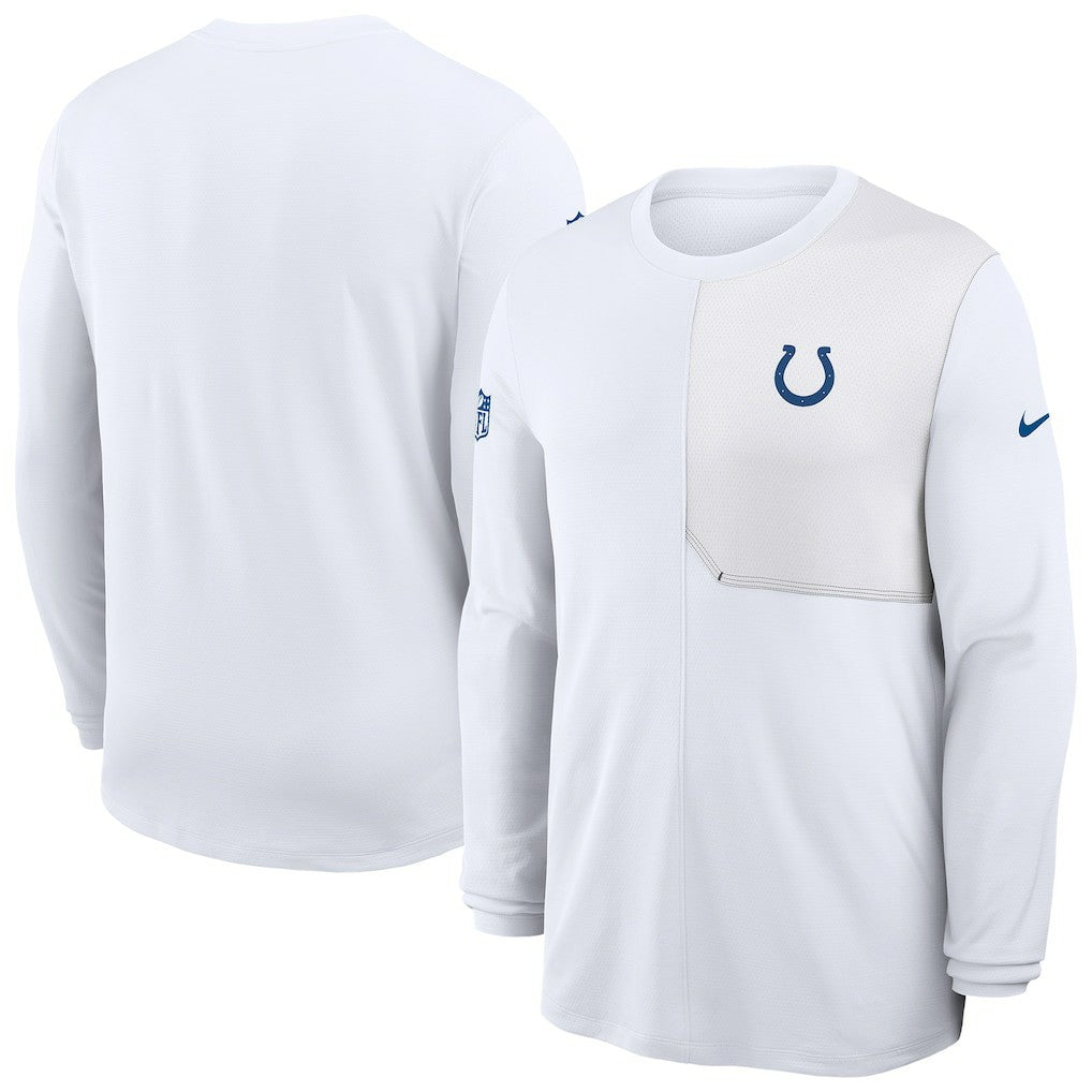 Indianapolis Colts Sideline Coach UV Dri-FIT Long Sleeve Shirt - White | Nike online