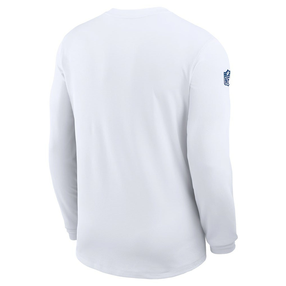 Indianapolis Colts Sideline Coach UV Dri-FIT Long Sleeve Shirt - White | Nike online