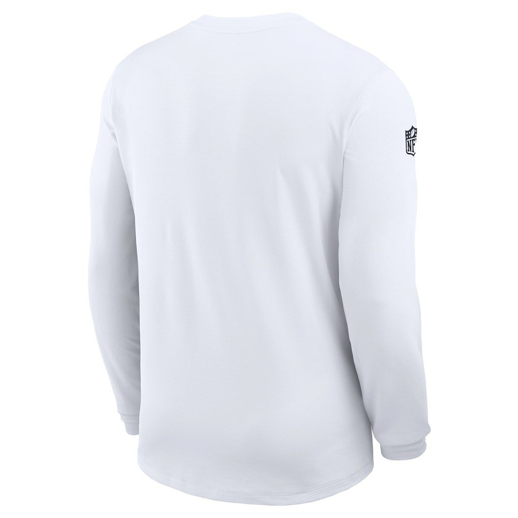 Dallas Cowboys Sideline Coach UV Dri-FIT Long Sleeve Shirt - White | Nike on sale